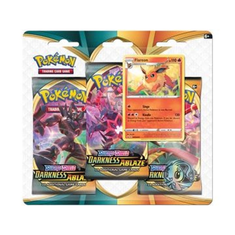 Pokemon - Sword and Shield - Darkness Ablaze - 3 Pack Blister - Flareon