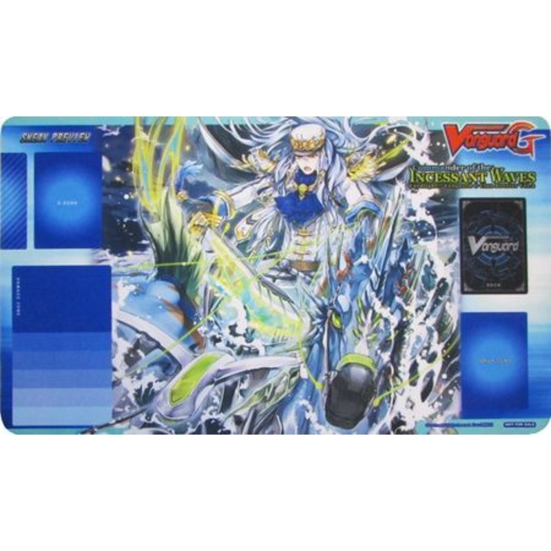 Bushiroad - Cardfight!! Vanguard G - Commander of the Incessant Waves Clan - Sneak Preview - Rubber Playmat