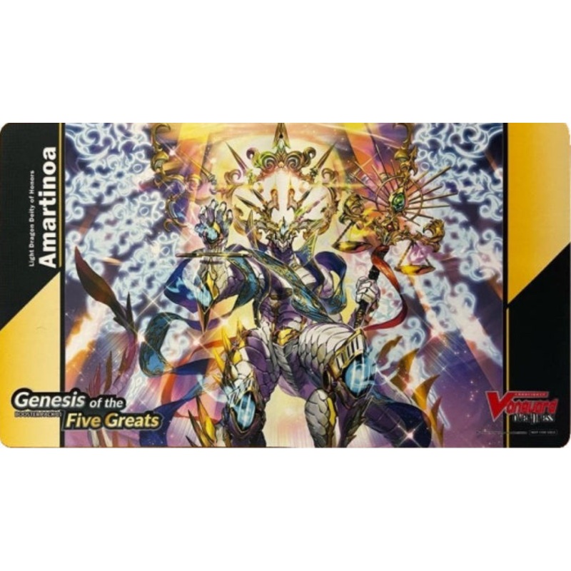 Bushiroad - Cardfight!! Vanguard - Genesis of the Five Greats - Amartinoa - Rubber Playmat