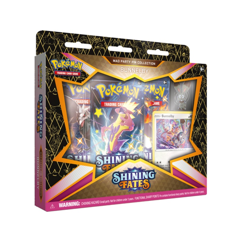 Pokemon - Shining Fates - Mad Party Pin Collection - Bunnelby