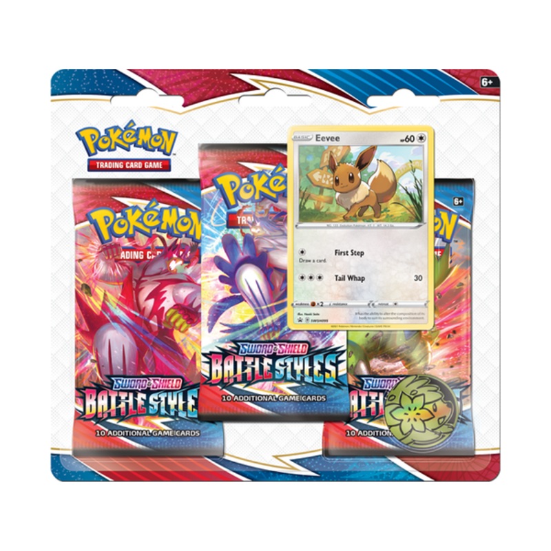 Pokemon - Sword and Shield - Battle Styles - 3 Pack Blister - Eevee