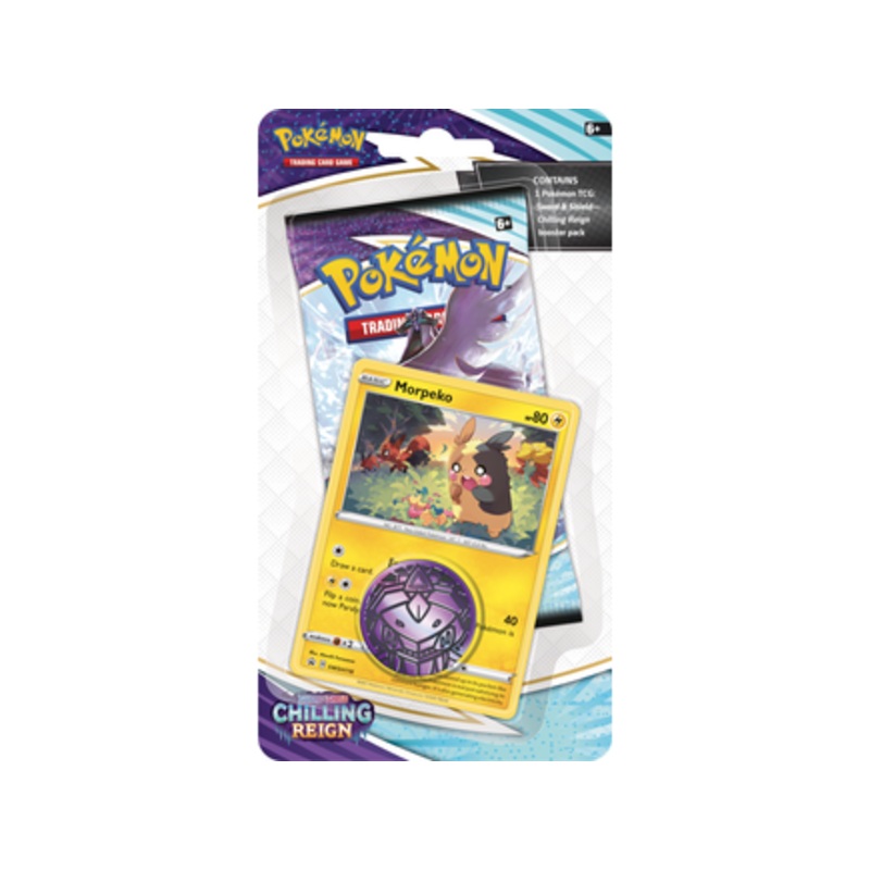 Pokemon - Sword and Shield - Chilling Reign - Checklane Blister Pack - Morpeko