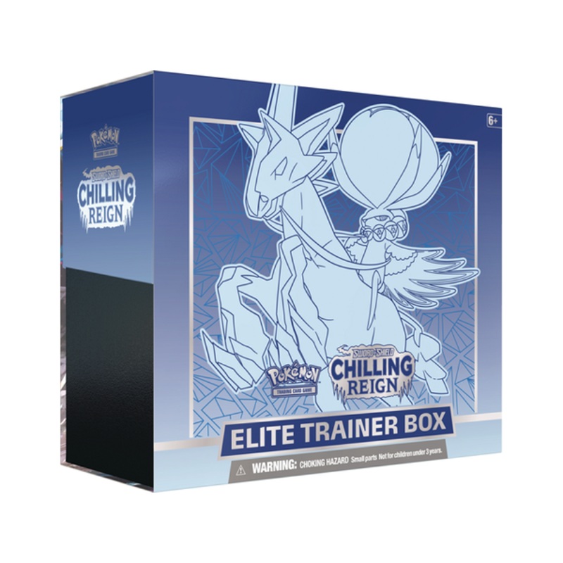 Pokemon - Sword and Shield - Chilling Reign - Elite Trainer Box - Ice Rider Calyrex VMAX