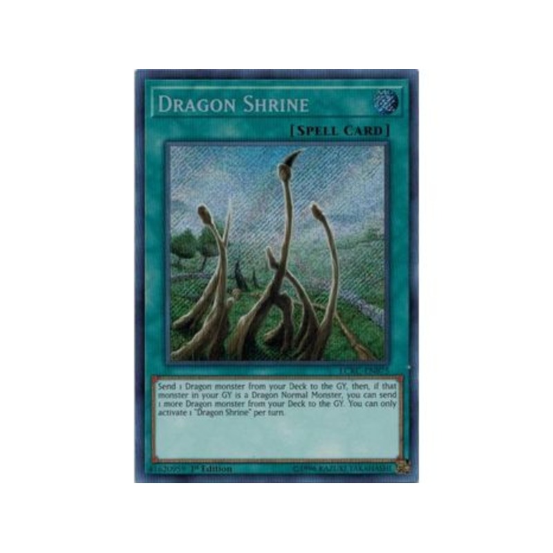 Konami - Yu-Gi-Oh! - Dragon Shrine - 1st Edition Secret Rare - LCKC-EN075