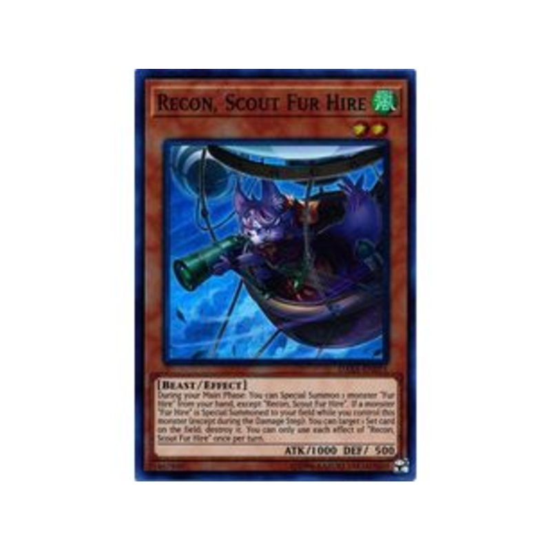 Konami - Yu-Gi-Oh! - Recon, Scout Fur Hire - 1st Edition Super Rare - DASA-EN015