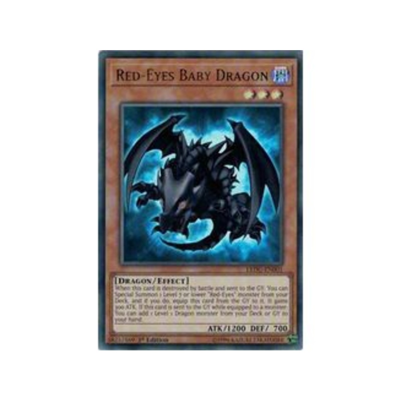 Konami - Yu-Gi-Oh! - Red-Eyes Baby Dragon - 1st Edition Ultra Rare - LEDU-EN001