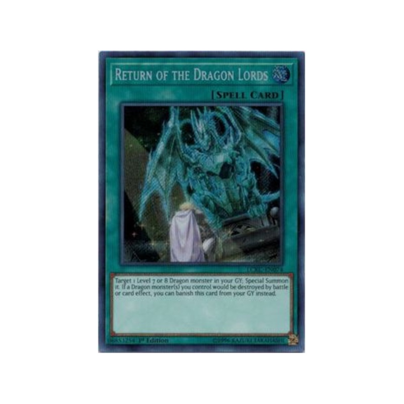 Konami - Yu-Gi-Oh! - Return Of The Dragon Lords - 1st Edition Secret Rare - LCKC-EN074