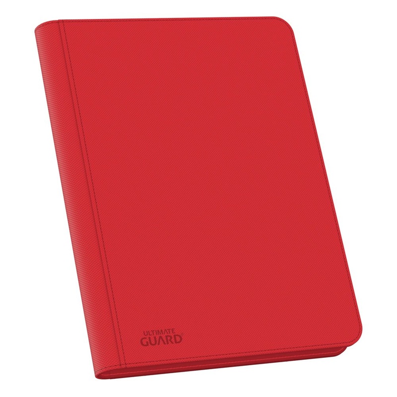 Ultimate Guard - 16 Pocket ZipFolio Xenoskin Trading Card Binder - Red