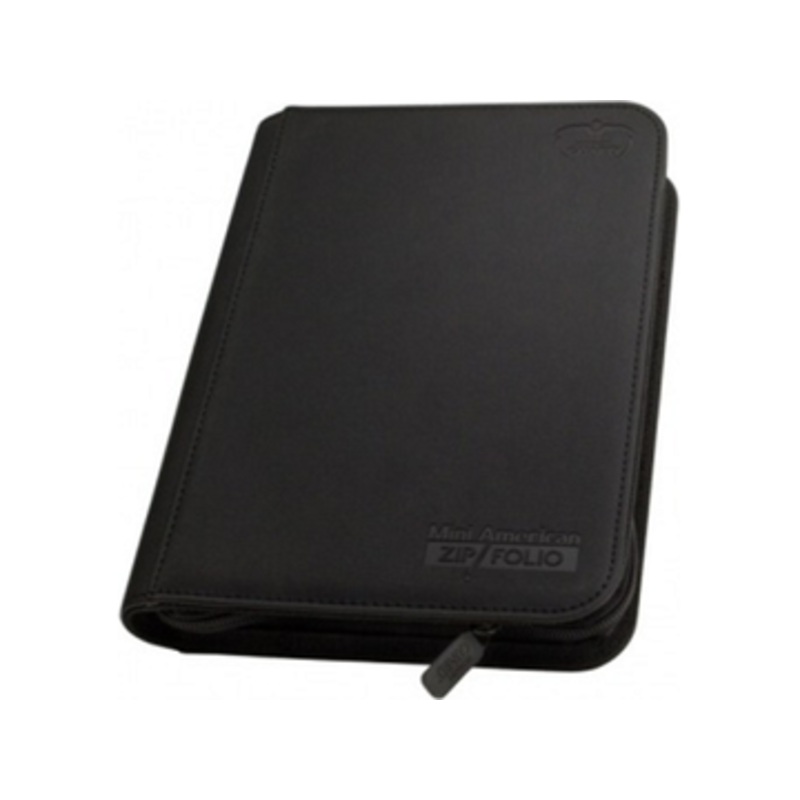 Ultimate Guard - 9 Pocket Mini American ZipFolio Xenoskin Binder - Black