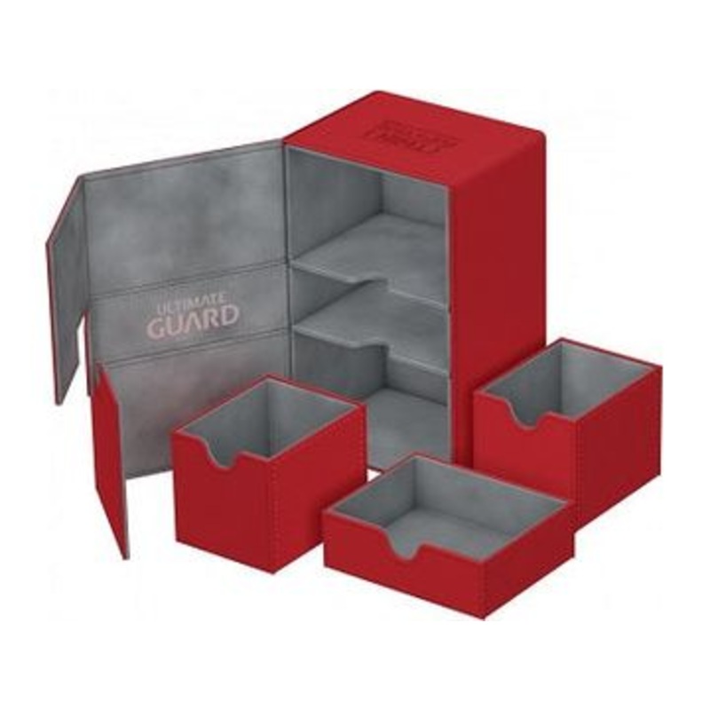 Ultimate Guard - Twin Flip N Tray Xenoskin - Red - 160+