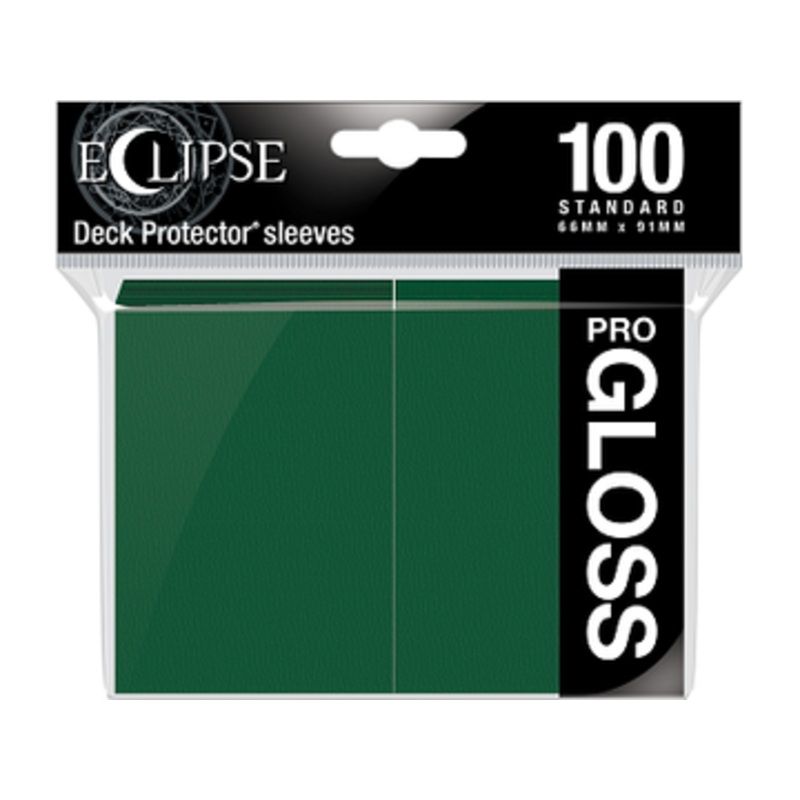 Ultra Pro - Eclipse Gloss Deck Protectors - Standard Size - 100 Count Forest Green