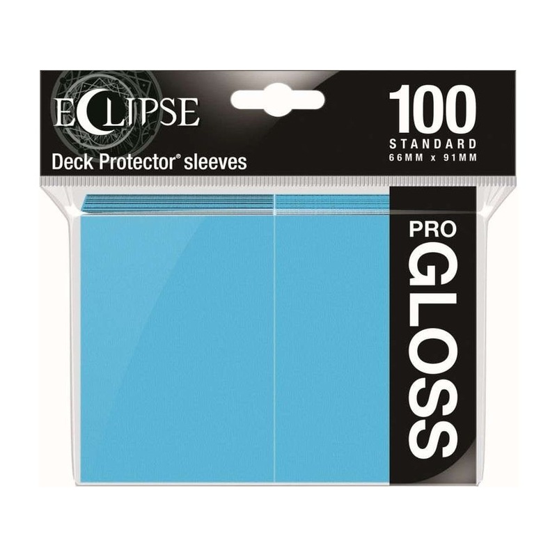 Ultra Pro - Eclipse Gloss Deck Protectors - Standard Size - 100 Count Sky Blue