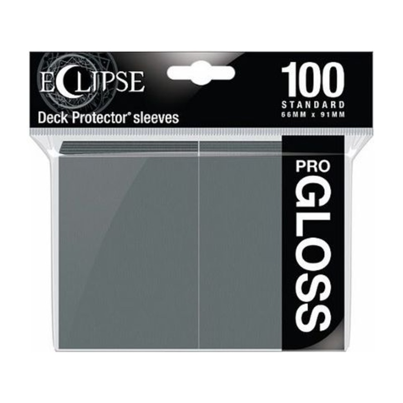 Ultra Pro - Eclipse Gloss Deck Protectors - Standard Size - 100 Count Smoke Grey