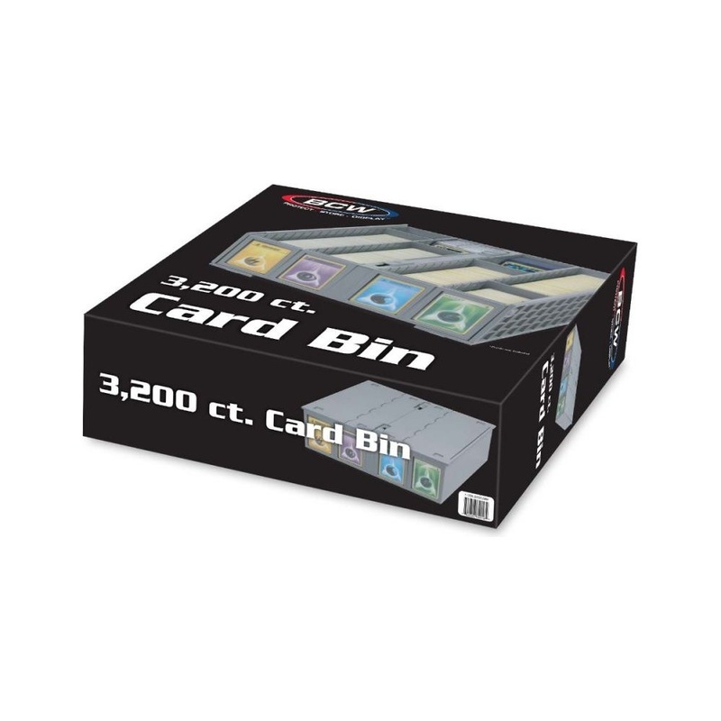 BCW - 3200 Count Card Bin - Grey