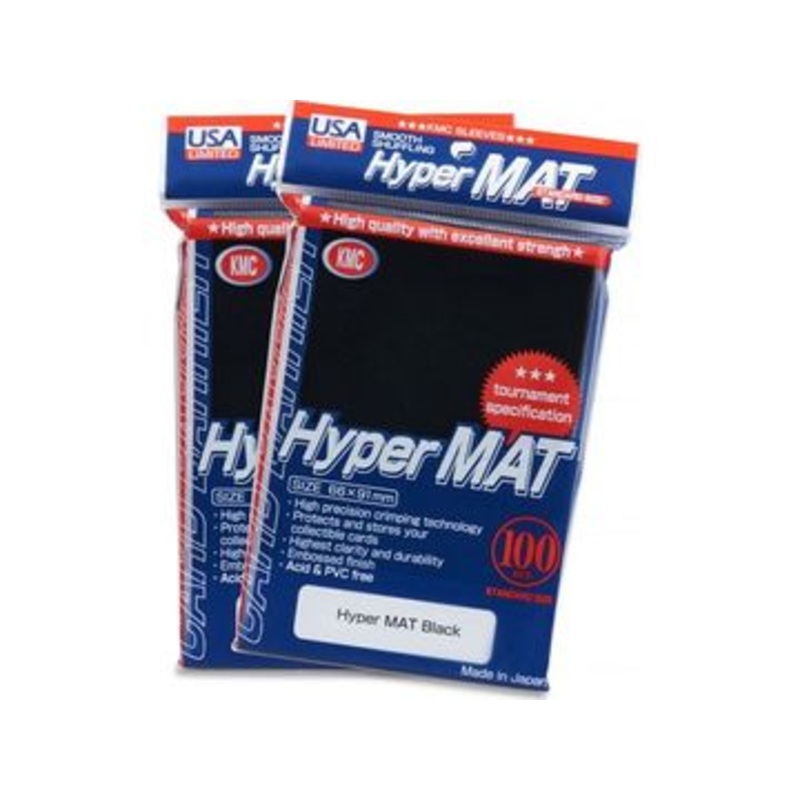KMC Card Barrier - Standard Size - Hyper Matte Black - 80ct