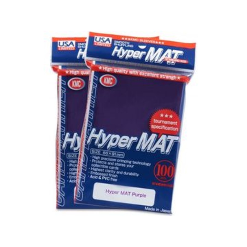 KMC Card Barrier - Standard Size - Hyper Matte Purple- 100ct