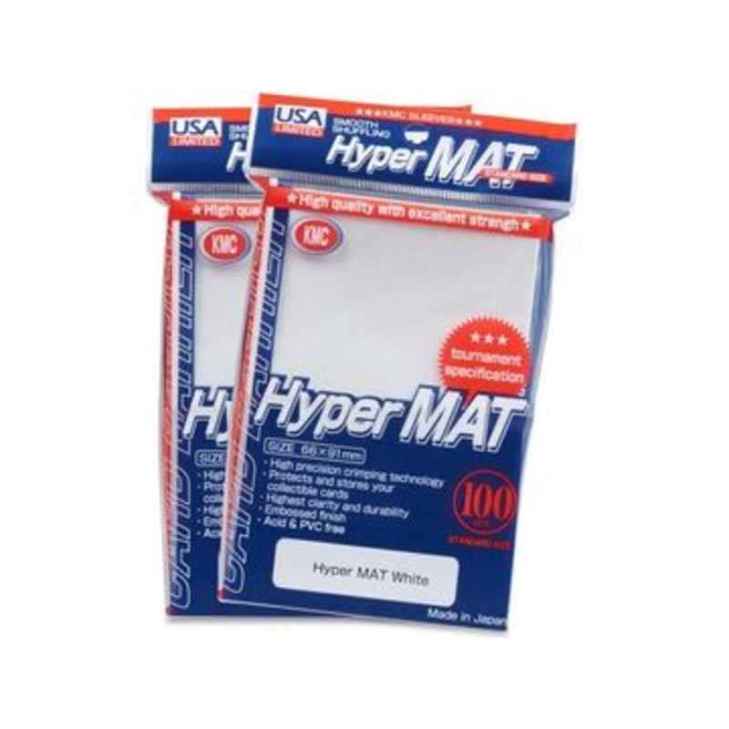 KMC Card Barrier - Standard Size - Hyper Matte White- 100ct