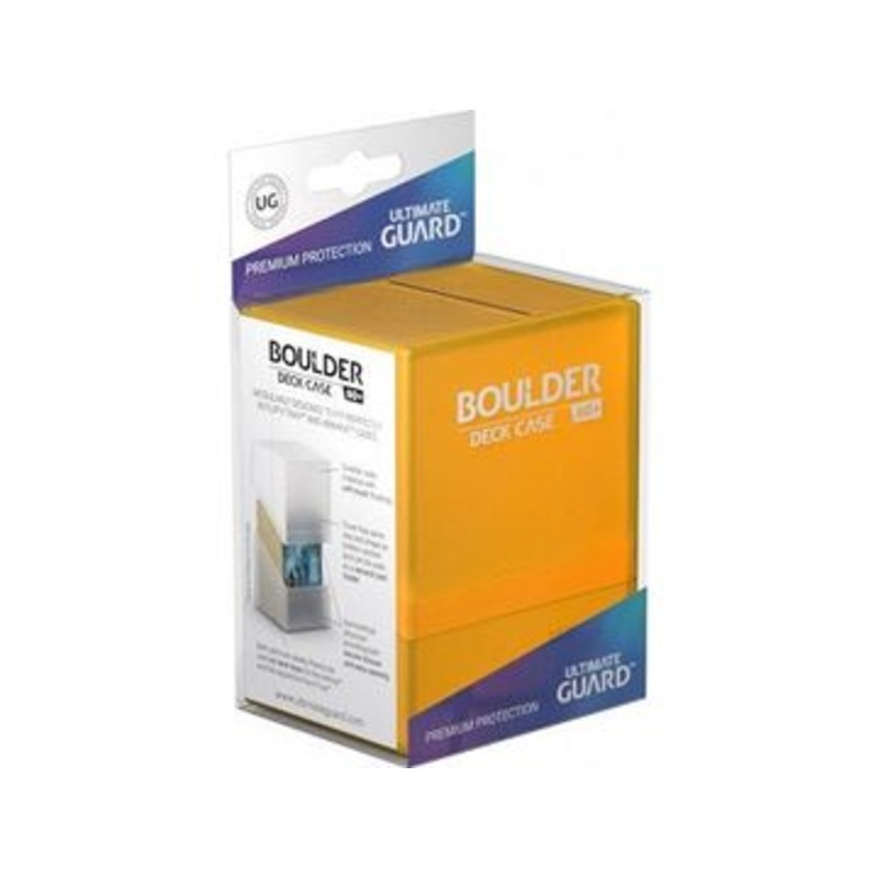 Ultimate Guard - Boulder Deck Case - Amber - 80