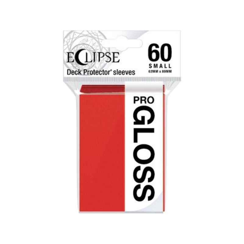 Ultra Pro - Eclipse Gloss Deck Protectors - Small Size - 60 Count Apple Red