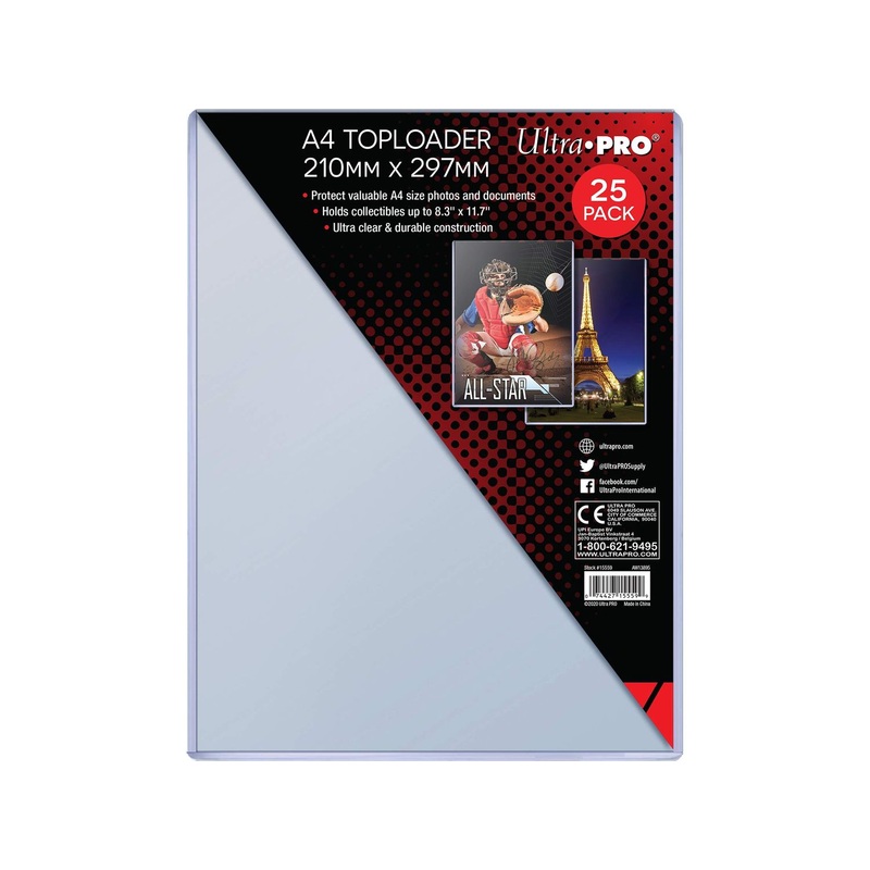 Ultra Pro - Top Loaders - A4 Toploaders -210mm x 297mm