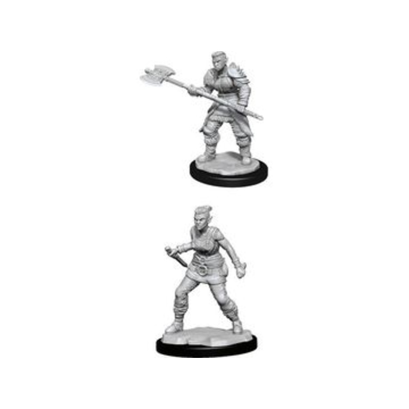Wizkids - Dungeons and Dragons - Unpainted Miniature - Nolzurs Marvellous Miniatures - Orc Female Barbarian - 90145