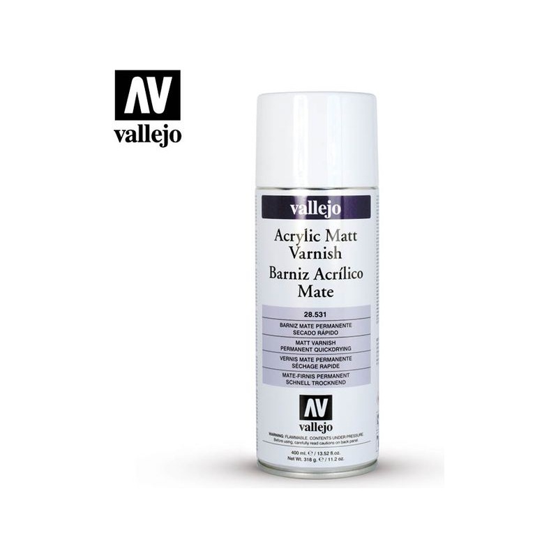 Acrylicos Vallejo - Paint Spray - Acrylic Matt Spray Varnish - 28 531