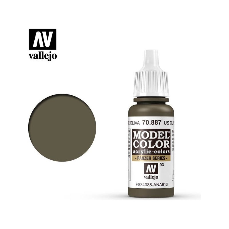 Acrylicos Vallejo - US Olive Drab - 70 887