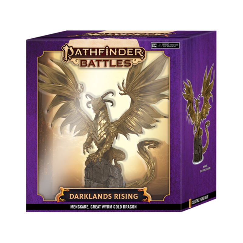 Paizo - Pathfinder Battles - Darklands Rising - Mengkare Great Wyrm Gold Dragon