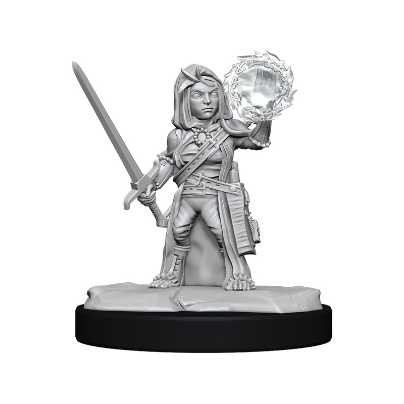 Paizo - Pathfinder - Unpainted Miniatures - Deep Cuts - Halfling Cleric Female - 90261