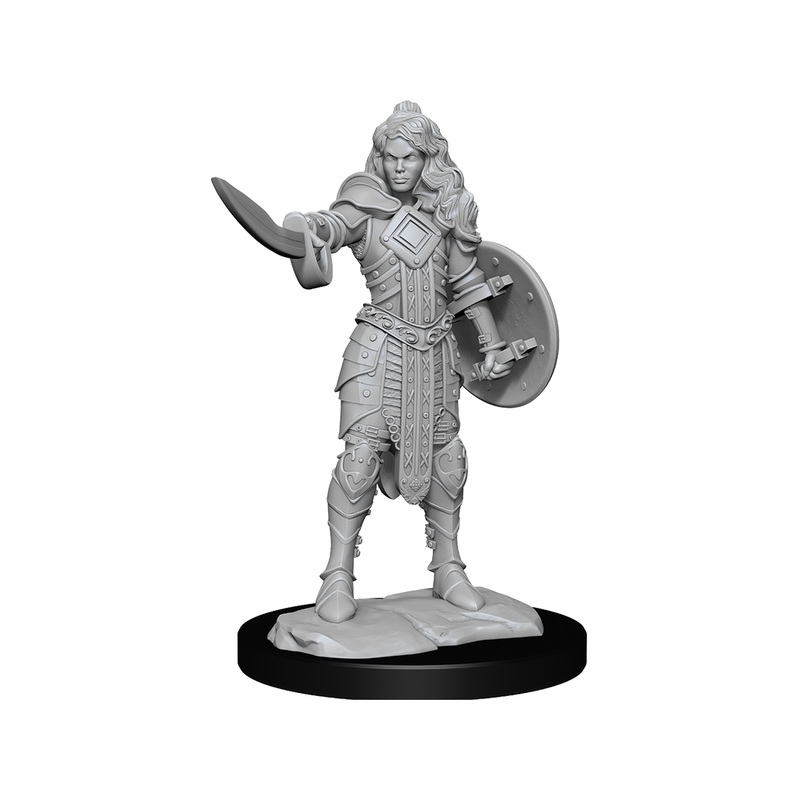 Paizo - Pathfinder - Unpainted Miniatures - Deep Cuts - Human Champion Female - 90264