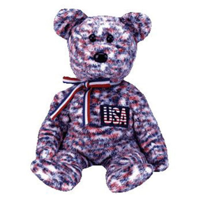 TY Beanie Babies - USA the Bear