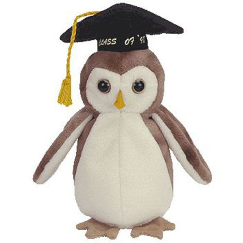 TY Beanie Babies - Wiser the Owl - Class of '98