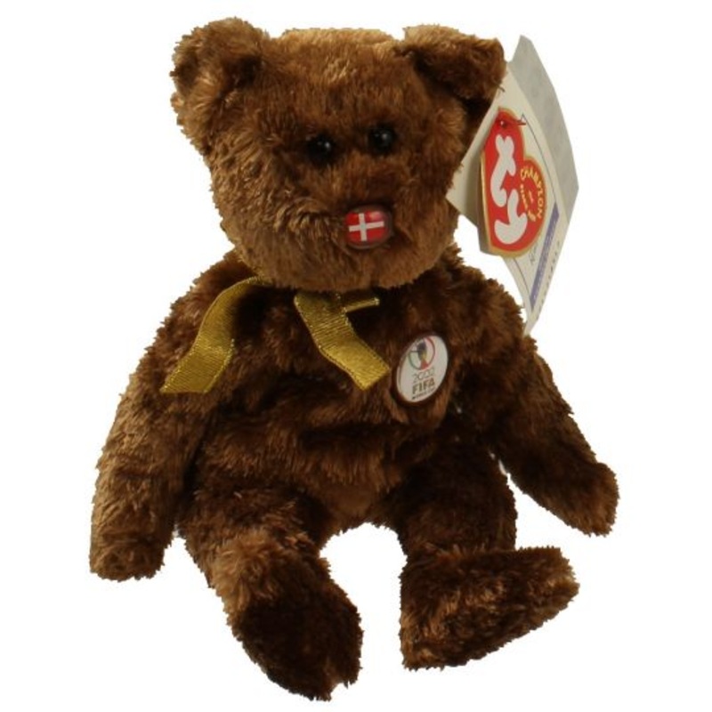 TY Beanie Baby - Champion the FIFA Bear - Denmark