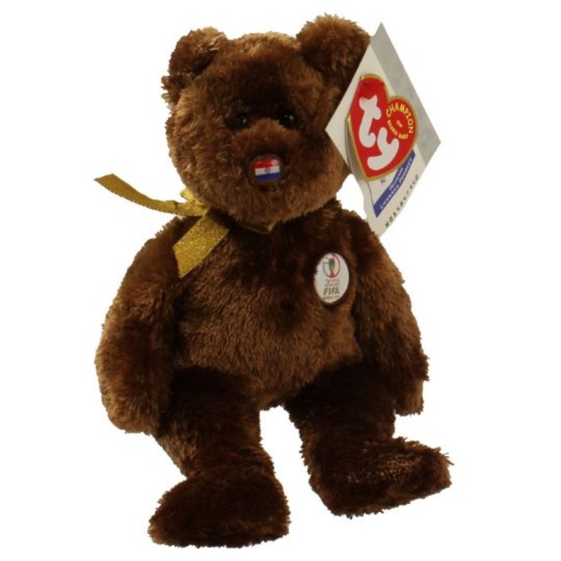 TY Beanie Baby - Champion the FIFA Bear - Paraguay