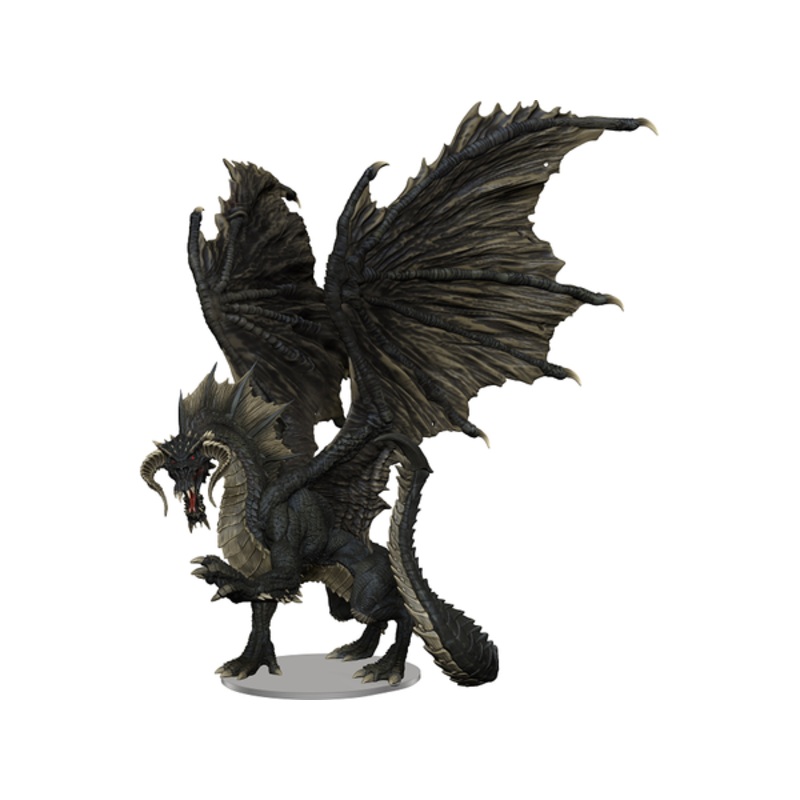 Wizards of the Coast - Dungeons and Dragons - Icons of the Realms - Adult Black Dragon