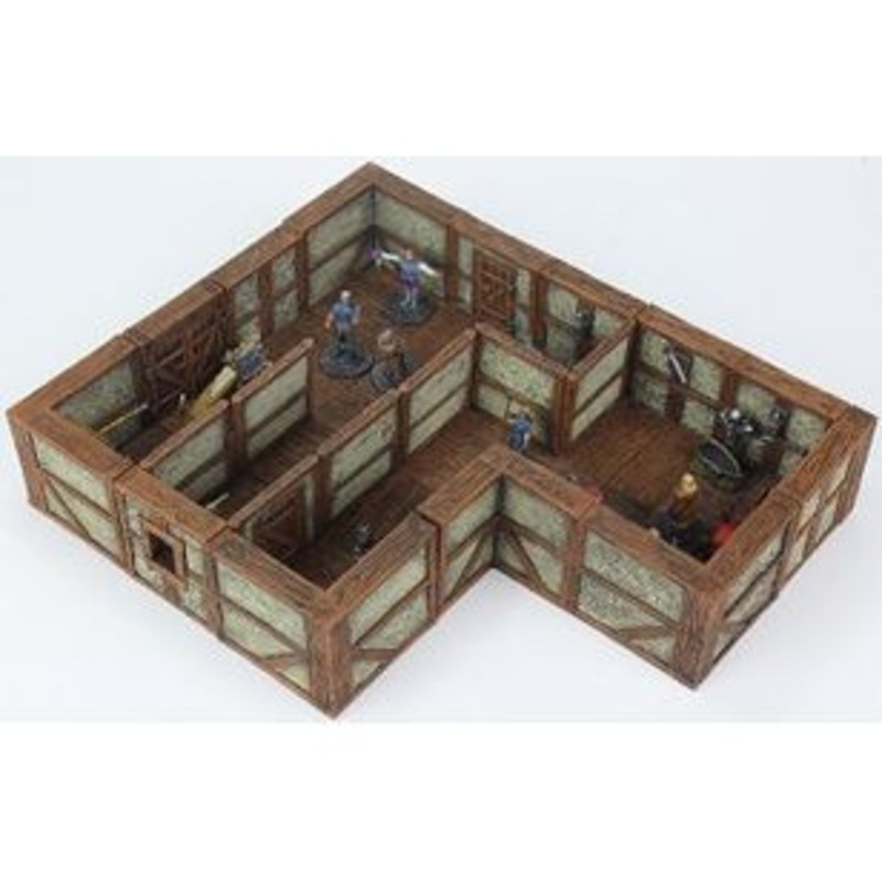 Wizkids - 4D Tiles - Warlock Dungeon Tiles II: Plaster Wall - Expansion