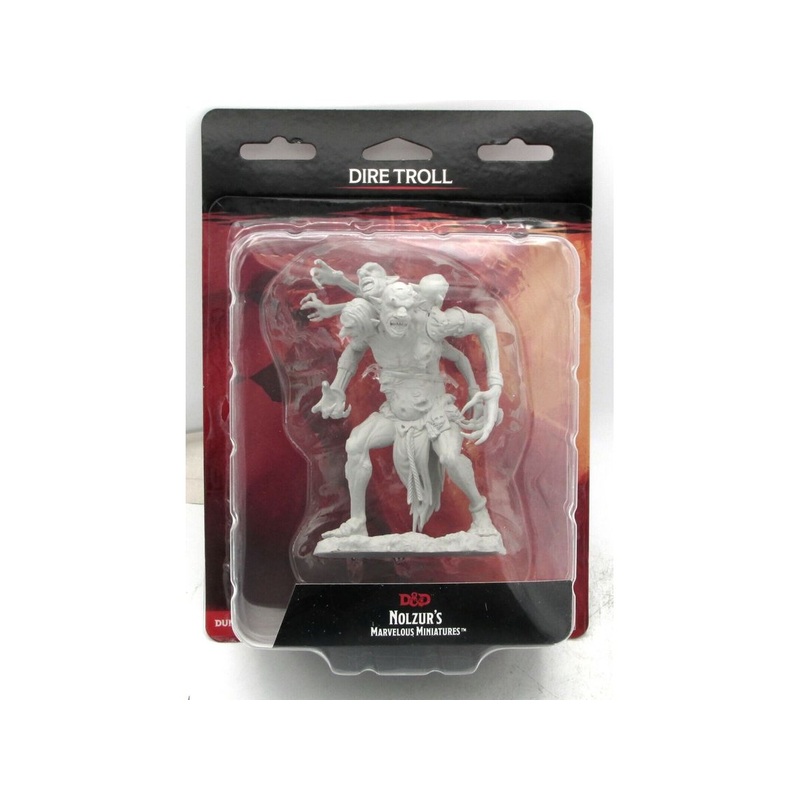 Wizkids - Dungeons and Dragons - Unpainted Miniature - Nolzurs Marvellous Miniatures - Dire Troll - 90257