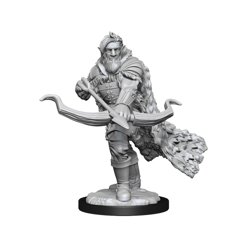 Wizkids - Dungeons and Dragons - Unpainted Miniature - Nolzurs Marvellous Miniatures - Firbolg Ranger Male - 90227