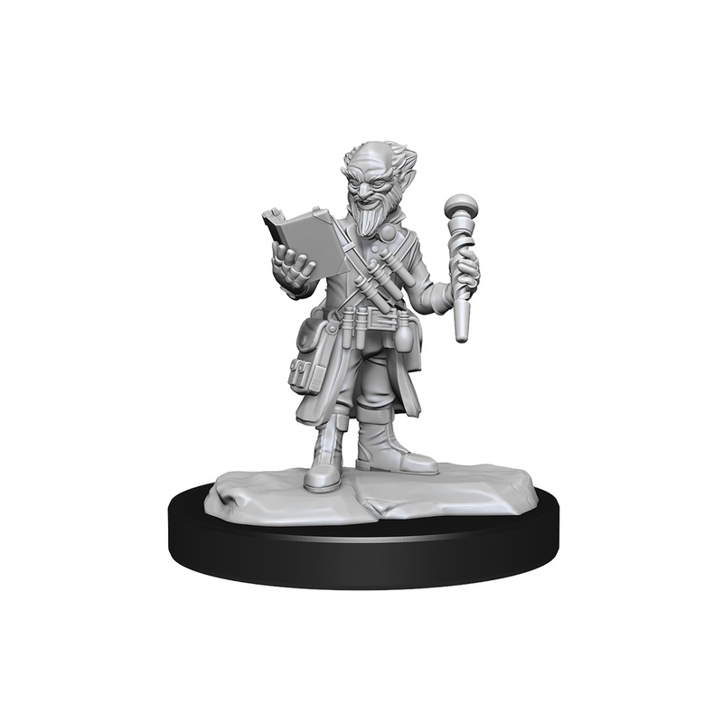 Wizkids - Dungeons and Dragons - Unpainted Miniature - Nolzurs Marvellous Miniatures - Gnome Artificer Male - 90232