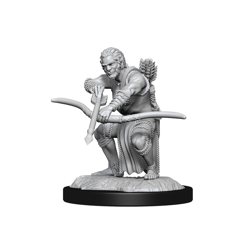 Wizkids - Dungeons and Dragons - Unpainted Miniature - Nolzurs Marvellous Miniatures - Shifter Wildhunt Ranger - 90238