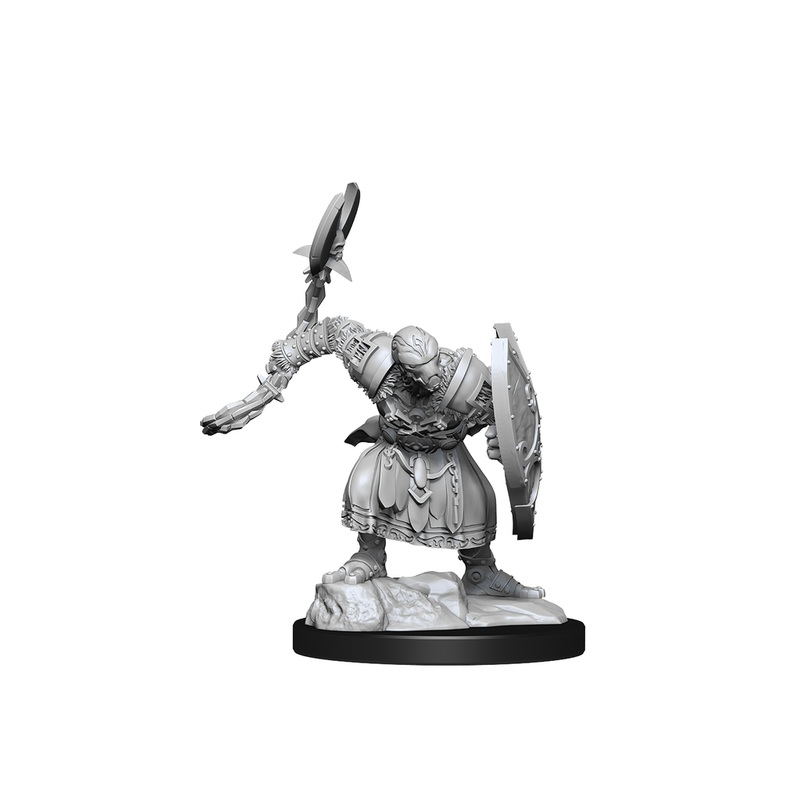 Wizkids - Dungeons and Dragons - Unpainted Miniature - Nolzurs Marvellous Miniatures - Warforged Barbarian - 90235