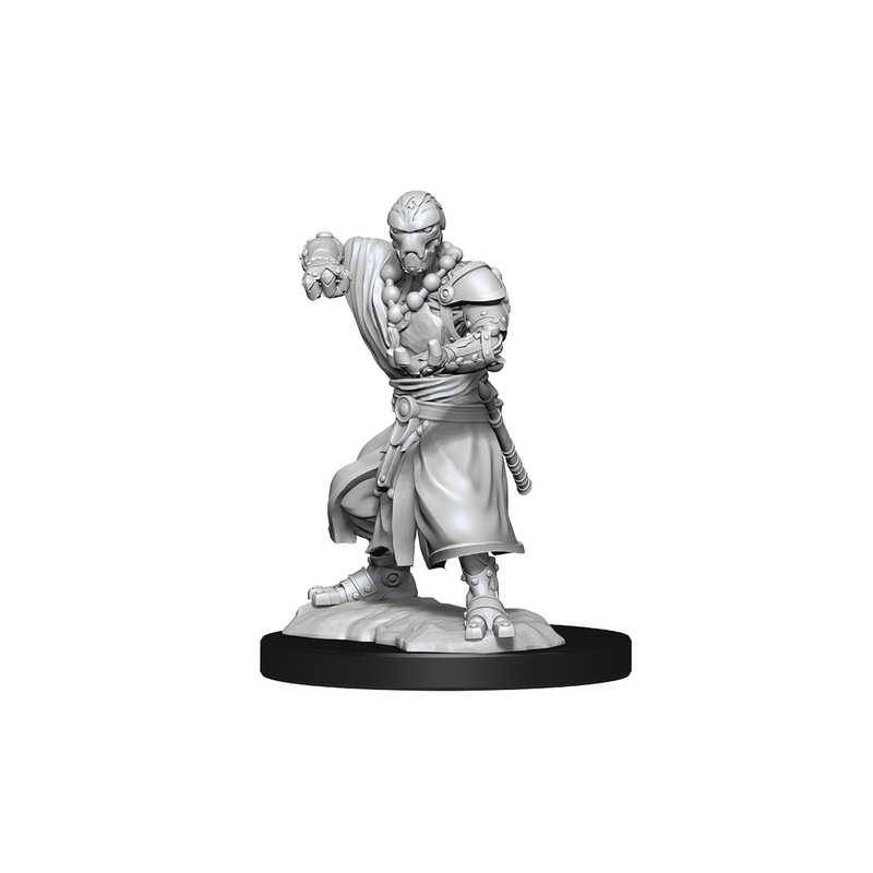 Wizkids - Dungeons and Dragons - Unpainted Miniature - Nolzurs Marvellous Miniatures - Warforged Monk - 90234