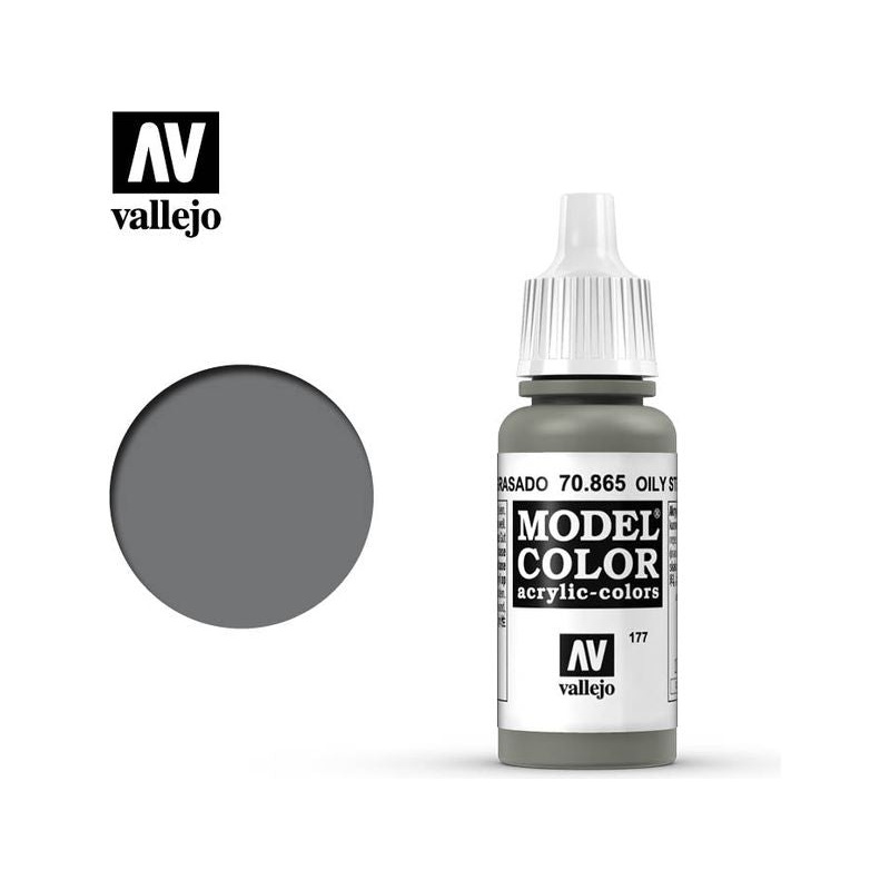 Acrylicos Vallejo - Oily Steel - 70 865