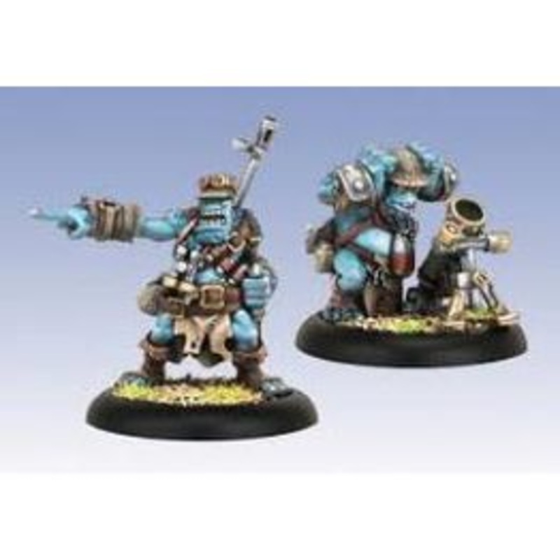 Privateer Press - Hordes - Trollbloods - Pyg Bushwhacker Officer - Mortar Unit - PIP 71093