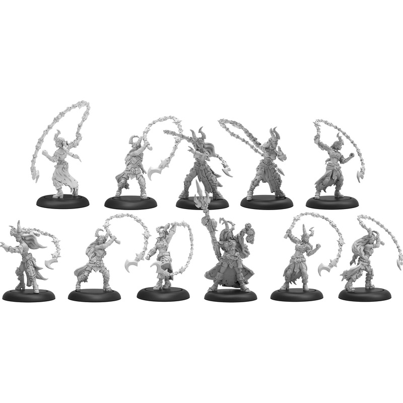 Privateer Press - Warmachine - Cryx - Satyxis Raiders - Sea Witch Unit with Command Attachment - PIP 34142