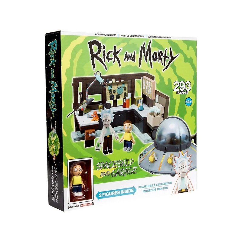 McFarlane Toys - Rick and Morty - Spaceship and Garage - Construction Set