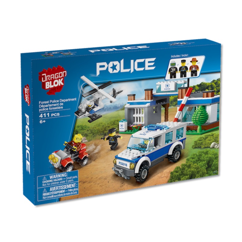Import Dragon - Dragon Blok - Forest Police Department - Building Blocks Model