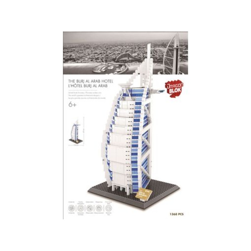 Import Dragon - Dragon Blok - The Buri Al Arab Hotel - Building Blocks Model