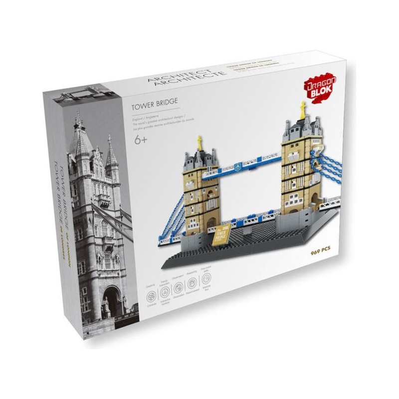 Import Dragon - Dragon Blok - Tower Bridge - Building Blocks Model