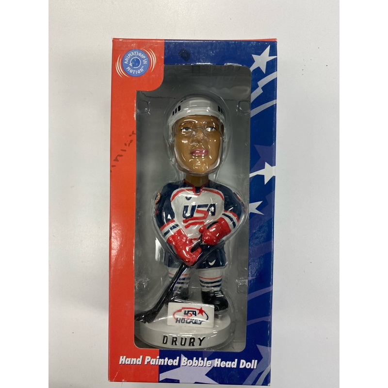 Bobble Dobbles - 2001 - Team USA - Chris Drury Hand Painted Bobble Head